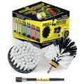 Drillbrush Drill Brush Power Scrubbing Brush Kit with Extension - Bathroom Access W-S-4O-5X-QC-DB